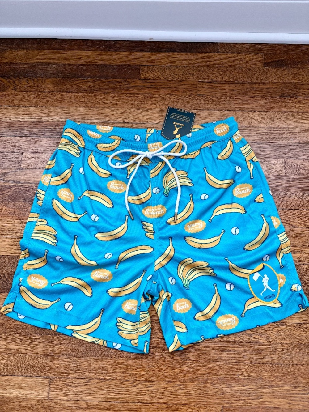 NWT Baseballism Men’s Banana Baseball Shorts Size Adult Medium